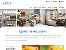 Tablet Screenshot of excelhotelgroup.com